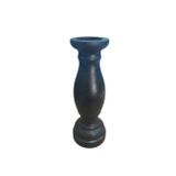 Ahşap Siyah Şamdan 20x7cm