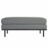 Ahşap Sokağı PUF007 Bianca Metal Ayak Puf
