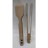 Ahşap Spatula Tahta Maşa Doğal El Yapımı B-4