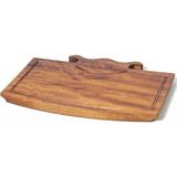 Ahşap Steak Sunum Tahtası 27X57 Cm, Şık ve Dayanıklı Et Servisi - Ahşap - Ceviz - Seçenek 1