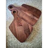 Ahşap Sunum Tahtası - 29 x 33 cm - Açık Kahverengi