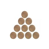 Ahşap Supla Levha 10 Adet 3 Mm Ham Mdf 10 Cm Çap Yuvarlak Bardak Altı