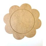 Ahşap Supla Levha Papatya-Amerikan Servis 12 Adet 3 Mm Ham Mdf 33 cm Servis Altı Supla-Sunumluk - 10 x 14 cm - 38 x 45 cm