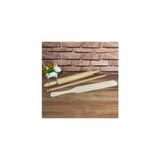 Ahşap Tahta Orta Merdane + Tahta Büyük Çevirici + Kısa Oklava (3lü Set)