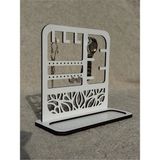 Ahşap Takı Organizer| Kolye\bileklik | RG6005 - RENK - Beyaz