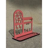 Ahşap Takı Organizer| Kolye\bileklik | RG6005 - RENK - Pembe