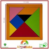 Ahşap Tangram. 7 Parça. 11 x 11 Cm. Eğitici