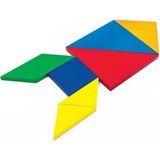 Ahşap Tangram Oyun Takımı, Eğlenceli ve Öğretici Eğitici Set - Seçenek 1 - Altın
