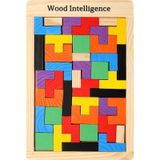 Ahşap Tangram Puzzle Yapboz Oyunu Motor Gelişim Oyuncakları
