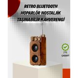 Ahşap Tarzı Hoparlör 5W Güçlü Bass Tf Usb Aux