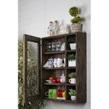 Ahsap Telli Dolap Terek Wdn071 Kahverengi 57X11x67 Cm