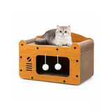 Ahşap Tırmalama Evi - Kedi Oyun Evi Ve Uyku Yuvası, Modern Tasarım