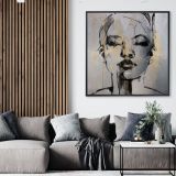 Ahşap Traverten Dokulu Altın Kız Im7 T0014