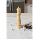 Ahşap Tuz Değirmeni, Doğal Kayın Ağacı, Ayarlanabilir Öğütme Mekanizması, Metal, Ergonomik Tasarım 22 Cm