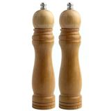 Ahşap Tuz Karabiber Değirmeni, Orta Boy 21 Cm İkili Set