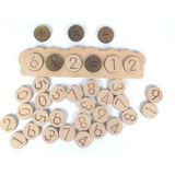 Ahşap Ürün Bultak Matematik 4 İşlem Oyunu 36 Parça - Montessori Materyali - Doğal Eğitici Oyuncak