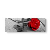 Ahşap Üzerindeki Gül Tablosu 150 x 50