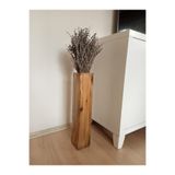 Ahşap Vazo Pampas Yapay Çiçek Vazosu Uzun Biblo 49 Cm TYC00327829132