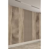 Ahşap ve Mermer Çıtalı Modern Panel Tek Parça Tekstil Duvar Kağıdı, 280 x 280