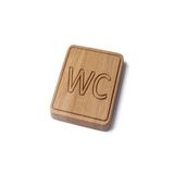 Ahşap Wc Işareti, Ahşap Wc Tabela, Tuvalet Kapı Tabela, Ahşap Tuvalet Tabelası