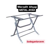 Ahşap-Werzalit 70X120 Cm Masalar İçin Katlanabilir Masa Ayağı Metal