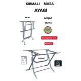 Ahşap-Werzalit Masa Ayagı Kırmalı Ayaklı 60X110 - 70X120 Masalar Için Katlanabilir Masa Ayağı