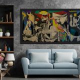 Ahşap Yağlı Boya Dokulu Tablo Color Guernica