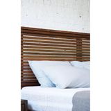 Ahsap Yatak Basligi Ceviz Renkli 250 Cm X 60 Cm