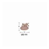 Ahşap Yuvarlak Aşk Fincan Bardak Altlığı 11x6cm US111