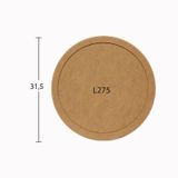 Ahşap Yuvarlak Supla Çap: 31,5cm L275