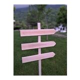 ahsapbay Ahşap Yön Tabelası, Bahçe Yön Levhası Ölçüler, 50cm Genişlik, 125cm Yükseklik