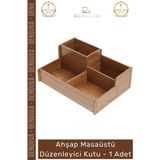 #Ahşapdüzenleyici Ofis Çalışma Masası Organizer Kalemlik Bölmeli Doğal Şık Ahşap Masaüstü Düzenleyici Kutu