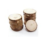 AhşapSepeti Ahşap Dilim Kütük Bardak Altlığı Stand 5'li