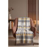 Ahsela Home Dinarsu Cozy Life Desenli Pamuklu TV Battaniyesi 130x170 – Dekoratif & Çok Amaçlı Kullanım