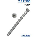 Ahtapot Atlas Buldex Beton Vidası 7.5X100 (100 Adet)