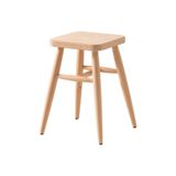 Ahtapot Ham Ahşap Torna Kare Tabure 45 Cm