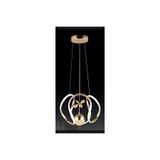 AHTAPOT ROSE GOLD 3 KOLLU ŞEKER TOPLU 3 RENK KRİSTAL LED AVİZE 161GLD