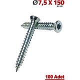 Ahtapot Std Buldex Beton Vidası 7,5X150 (100 Adet)