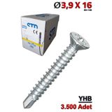 Ahtapot STD YHB Matkap Uçlu Vida 3,9X16 (3.500 Adet)