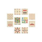 Ahtek Ahşap 10 Lu Set, 3 Taş+9 Taş+bihar+surakarta+tactix+kapan+nim+alquerkurt+kızma Birader+atla Topla