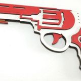 Ahtek Ahşap Lastik Atan Oyuncak Tabanca Toplu
