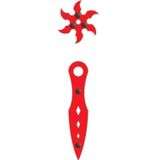 Ahtek Ahşap Samuray Naruto Seti, 3 Ad. Ninja Yıldızı Kohga 3 Ad. Fırlatma Bıçağı Kunai