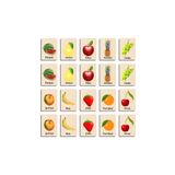 Ahtek Ahşap Yapboz Zeka Kartları Eşleştirme Oyunu Hafıza Kartı Puzzle (meyveler)