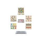 Ahtek Ahşap Zeka Oyun Seti 7li Mangala + 9 Taş + Dama + Atla Topla + Kızma Birader + Reversi + Uno Kartlar