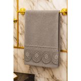 Ahu Güpürlü Pamuklu Çeyizlik El Yüz Havlusu 50x90 cm