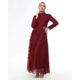Ahunisa 5646 Bordo Henna Abiye