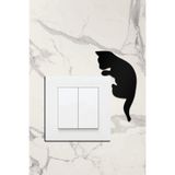 Ahwall Ahşap Priz Çerçevesi Kedi Temalı AW80207