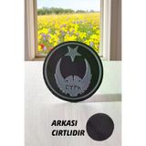 AHWALL AHWPTCH00001 Çift Başlı Kartal Türk Yazılı Yeni Nesil 3D Baskı Arkası Cırtlı Patch/peç/arma (5X5 Cm)