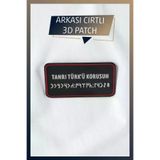 AHWALL AHWPTCH00005 Tanrı Türk'ü Korusun Temalı Yeni Nesil 3D Baskı Arkası Cırtlı Patch/peç/arma