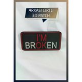 AHWALL AHWPTCH00006 I'm Ok Temalı Yeni Nesil 3D Baskı Arkası Cırtlı Patch/peç/arma